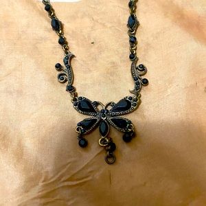 Black Butterfly Necklace